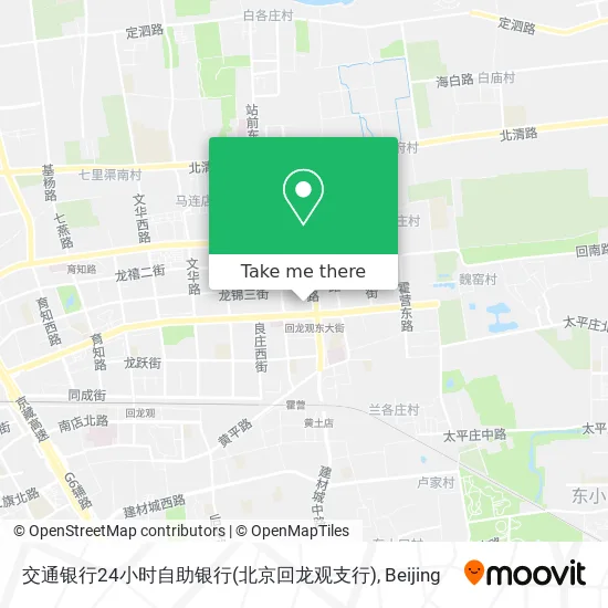 交通银行24小时自助银行(北京回龙观支行) map