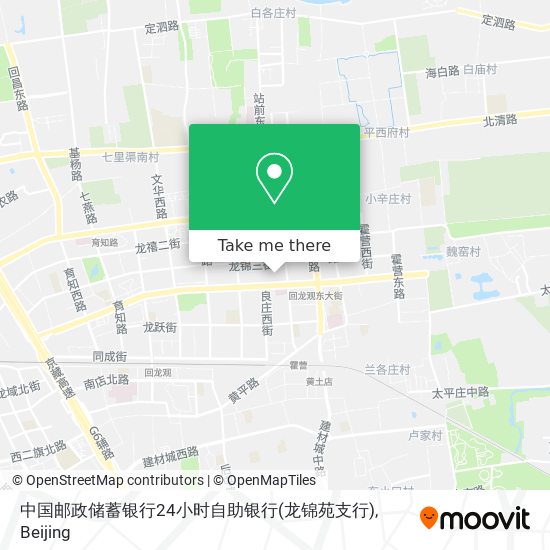 中国邮政储蓄银行24小时自助银行(龙锦苑支行) map