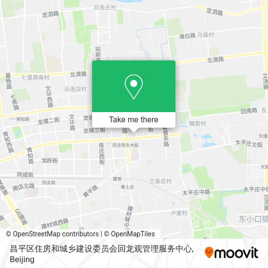 昌平区住房和城乡建设委员会回龙观管理服务中心 map