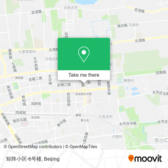 矩阵小区-6号楼 map