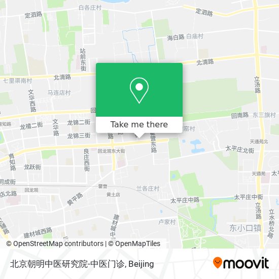 北京朝明中医研究院-中医门诊 map