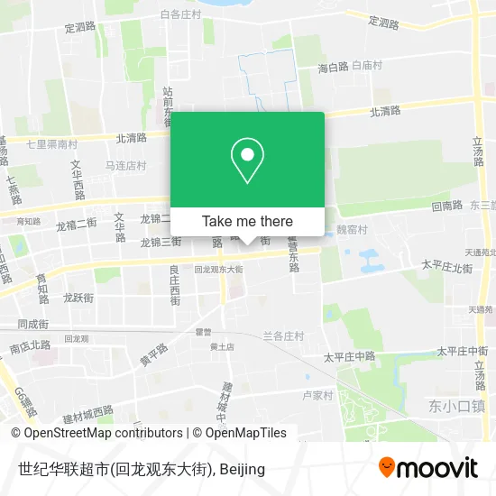 世纪华联超市(回龙观东大街) map