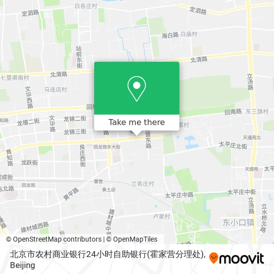 北京市农村商业银行24小时自助银行(霍家营分理处) map