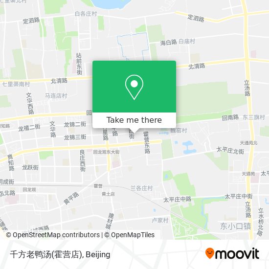 千方老鸭汤(霍营店) map