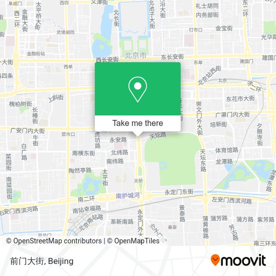 前门大街 map