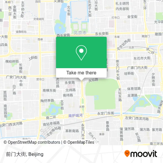 前门大街 map