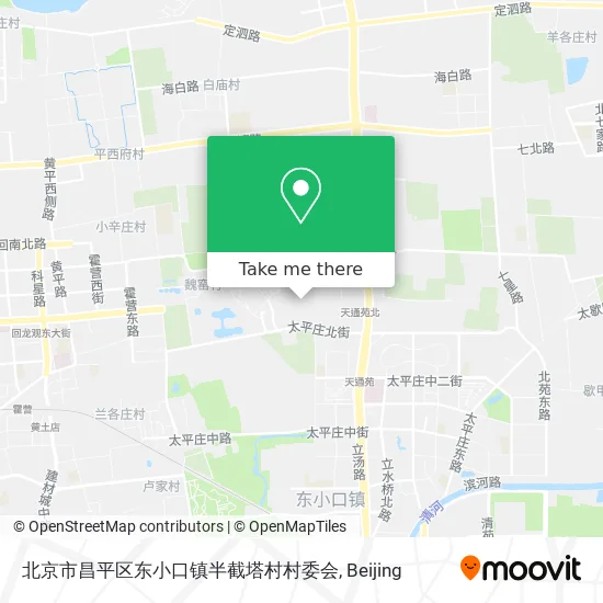 北京市昌平区东小口镇半截塔村村委会 map