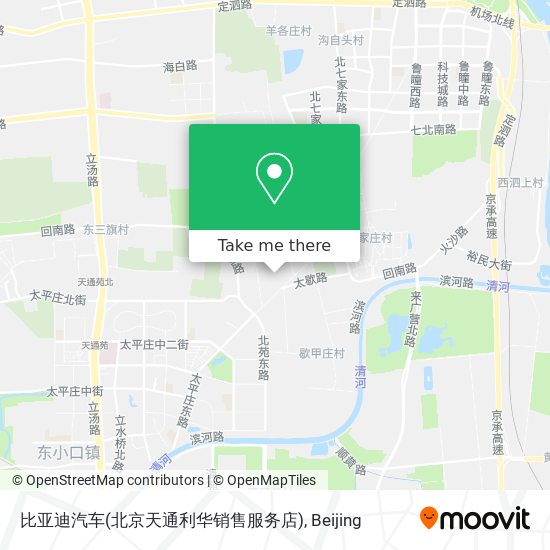 比亚迪汽车(北京天通利华销售服务店) map