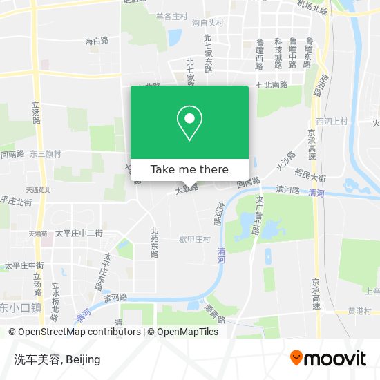 洗车美容 map