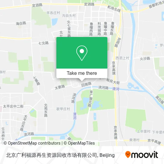 北京广利福源再生资源回收市场有限公司 map
