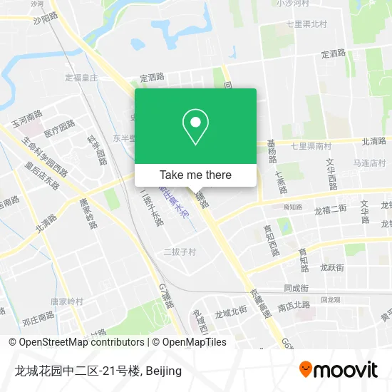 龙城花园中二区-21号楼 map