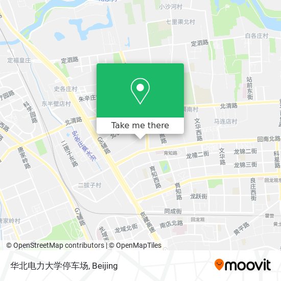 华北电力大学停车场 map