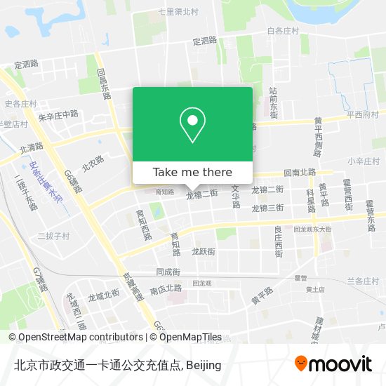北京市政交通一卡通公交充值点 map