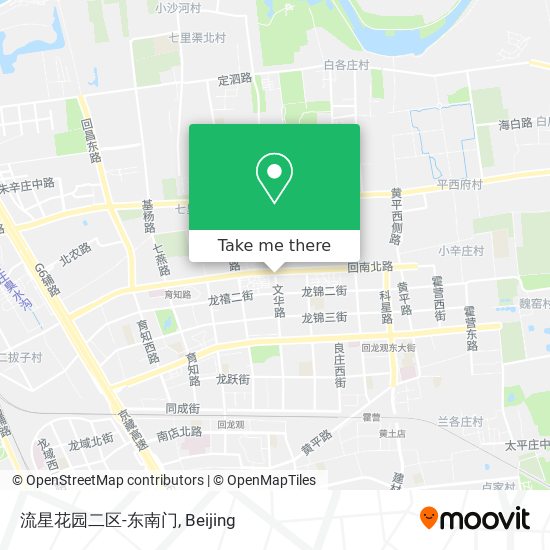 流星花园二区-东南门 map