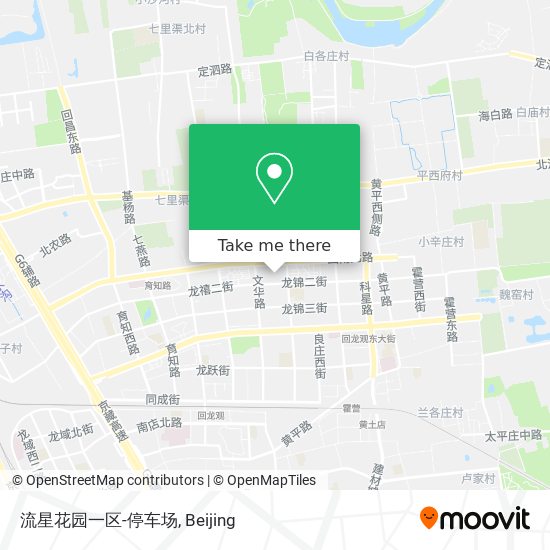 流星花园一区-停车场 map