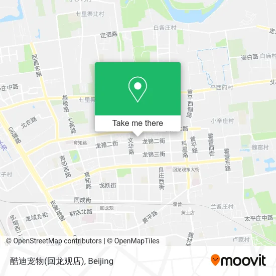 酷迪宠物(回龙观店) map