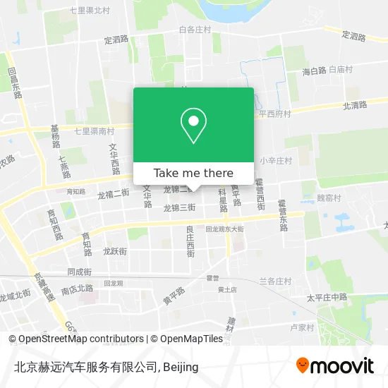 北京赫远汽车服务有限公司 map