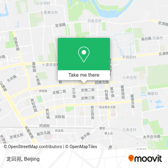 龙回苑 map