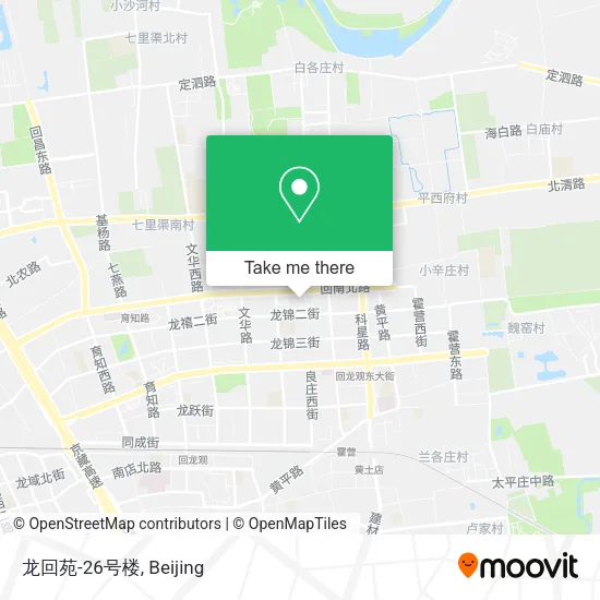 龙回苑-26号楼 map
