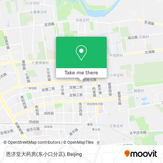 恩济堂大药房(东小口分店) map