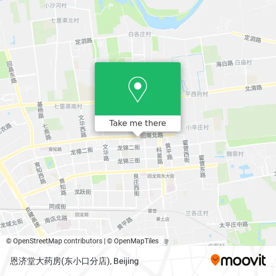 恩济堂大药房(东小口分店) map