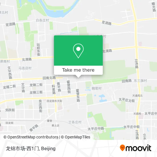 龙锦市场-西1门 map