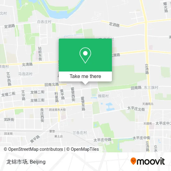 龙锦市场 map