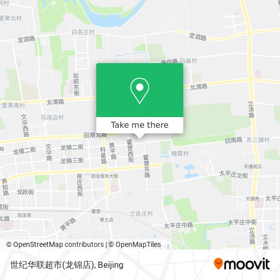世纪华联超市(龙锦店) map