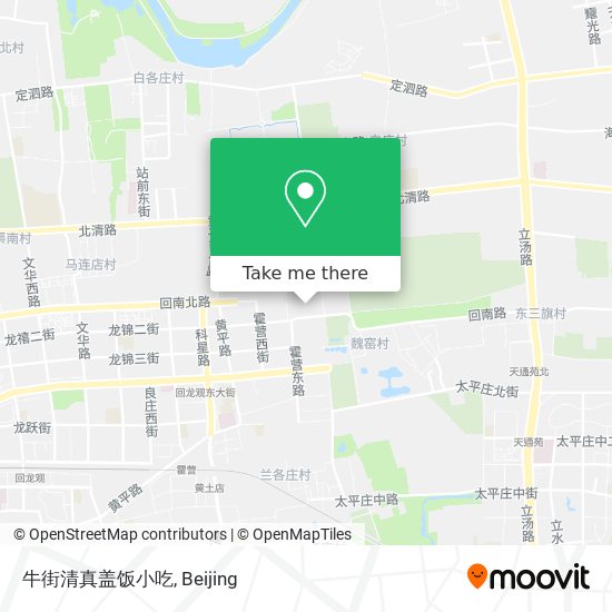 牛街清真盖饭小吃 map