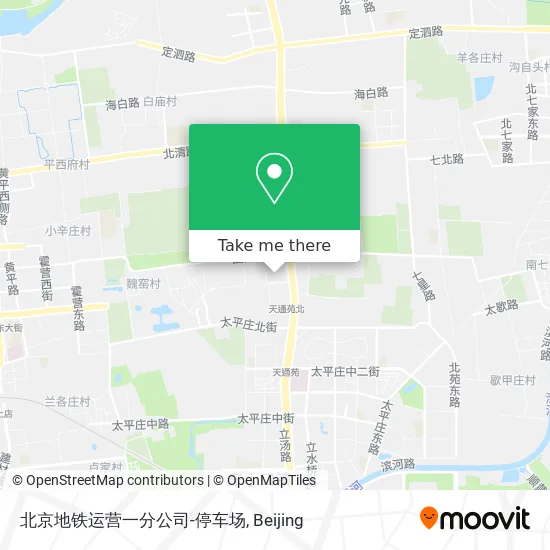 北京地铁运营一分公司-停车场 map