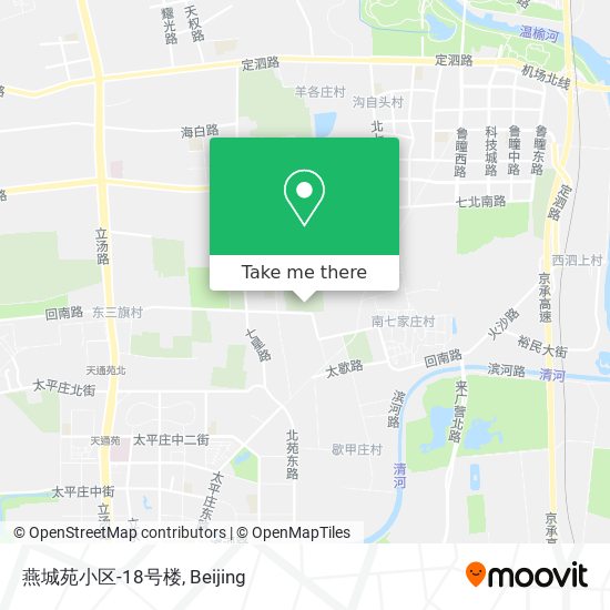 燕城苑小区-18号楼 map