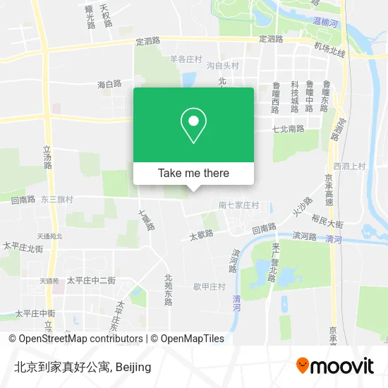 北京到家真好公寓 map