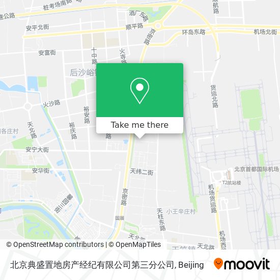 北京典盛置地房产经纪有限公司第三分公司 map