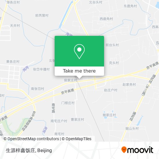 生源梓鑫饭庄 map