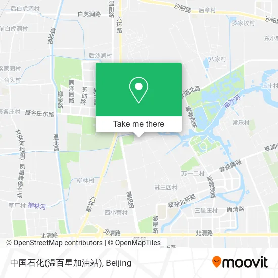 中国石化(温百星加油站) map