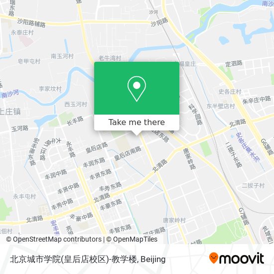 北京城市学院(皇后店校区)-教学楼 map