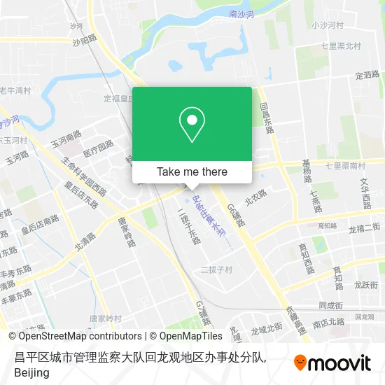 昌平区城市管理监察大队回龙观地区办事处分队 map