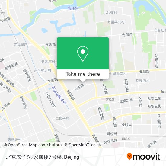 北京农学院-家属楼7号楼 map