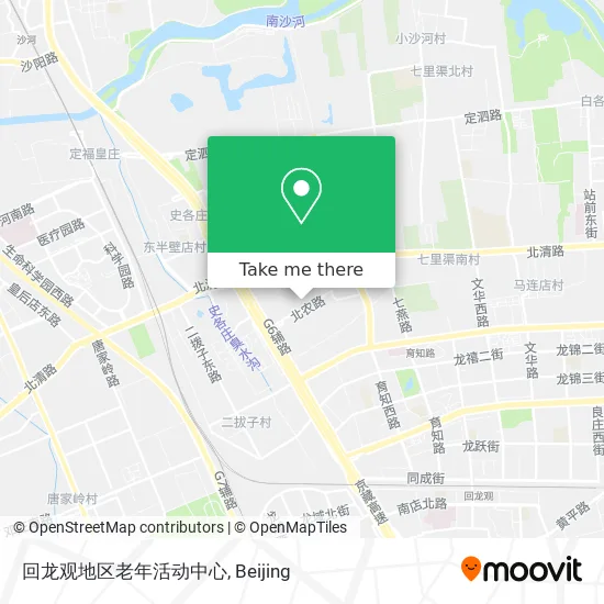 回龙观地区老年活动中心 map