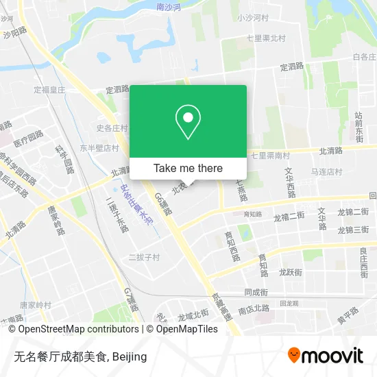 无名餐厅成都美食 map