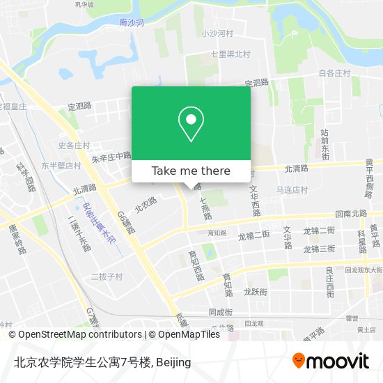北京农学院学生公寓7号楼 map