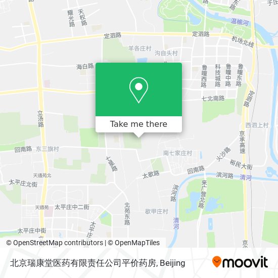 北京瑞康堂医药有限责任公司平价药房 map