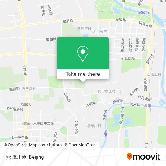 燕城北苑 map