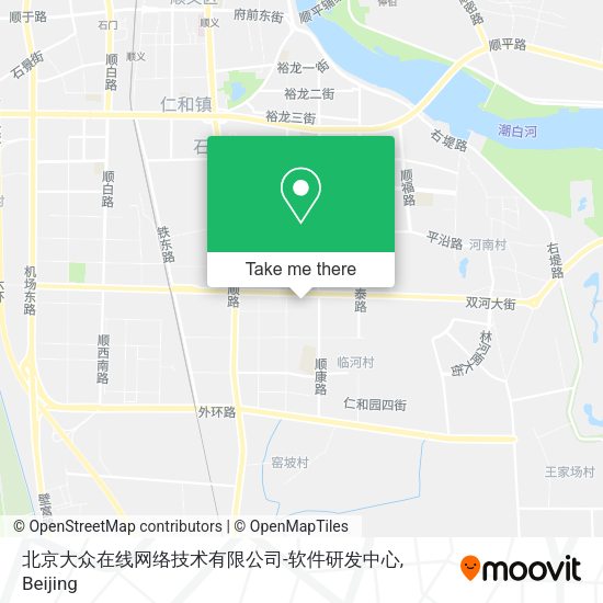 北京大众在线网络技术有限公司-软件研发中心 map
