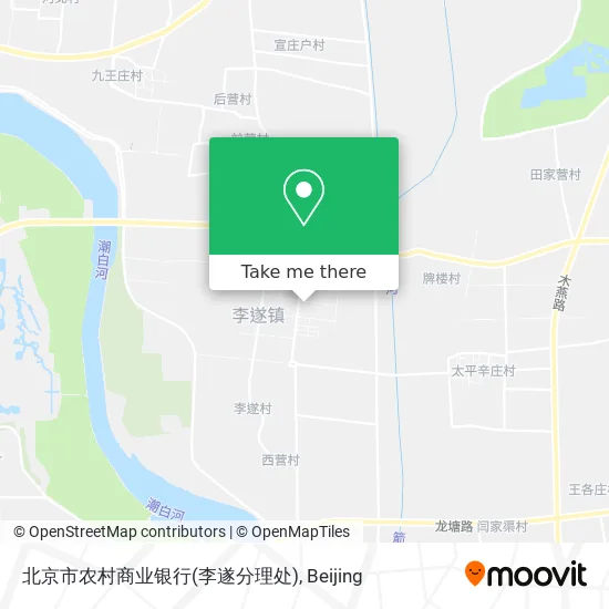 北京市农村商业银行(李遂分理处) map