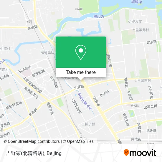 吉野家(北清路店) map