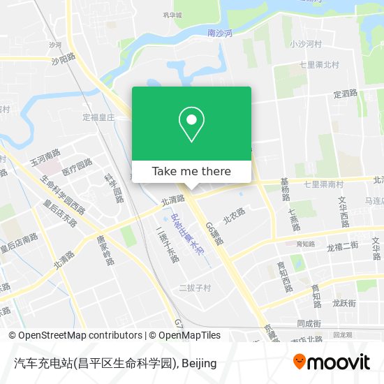 汽车充电站(昌平区生命科学园) map