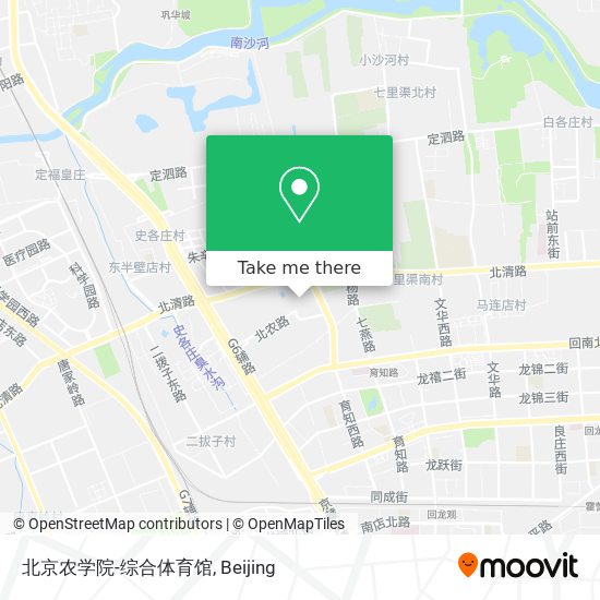 北京农学院-综合体育馆 map
