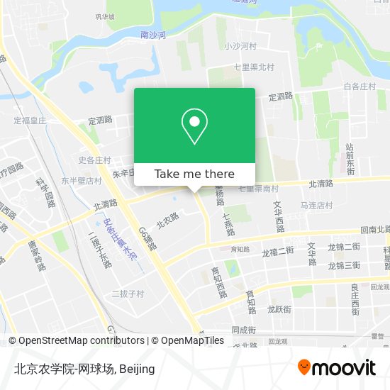 北京农学院-网球场 map