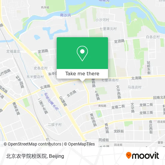 北京农学院校医院 map